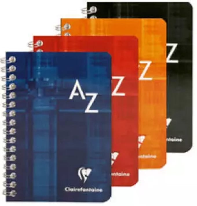 Clairefontaine - adresboek A-Z  - 95 x 140 mm geruit