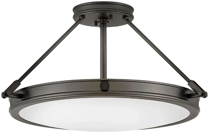 Hinkley LED Plafondlamp Collier | 4X E27 Max 40W | Black Oxide