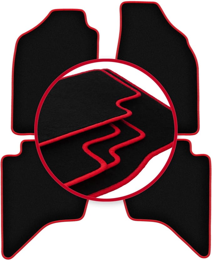 CARLUX-RED automatten voor: Mazda BT-50 pick-up (2007-2012)