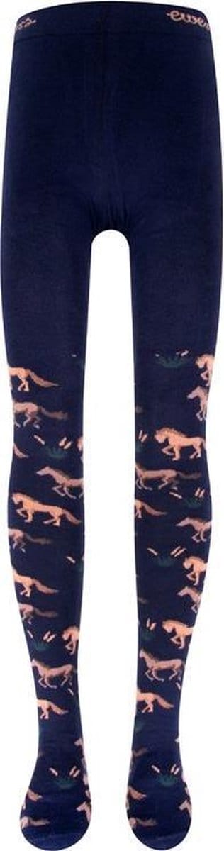Kindermaillot Donkerblauw met Paarden - 98/104