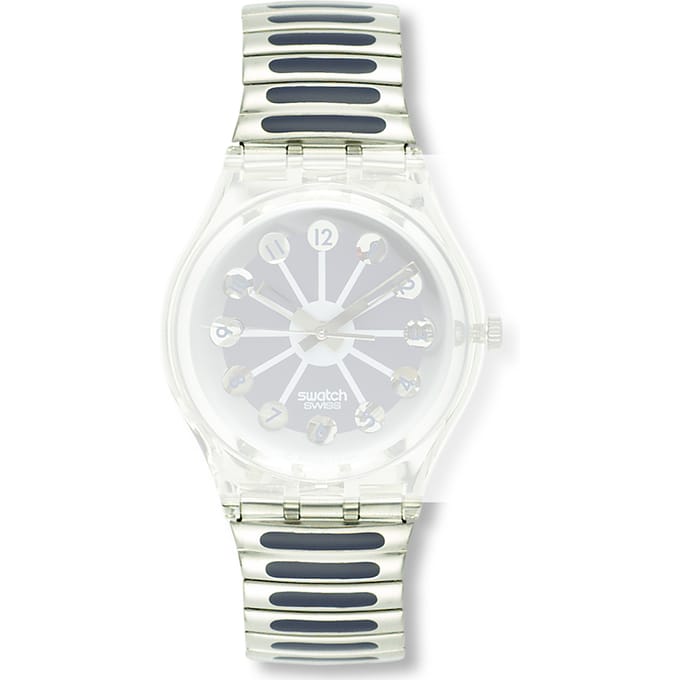 Swatch Plastic - Originals Medium (34mm) /Access/Solar/Musicall/Stop - G/SK/SL/SR/SS/SO28 AGK148 GK148 Blue Segment Large band