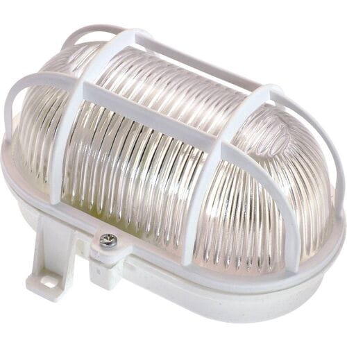 Bulleye Plafond-/ Wandarmatuur voor Buiten - Wit - Waterdicht IP44 - E27 Fitting