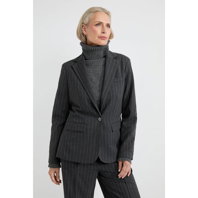 Josephine & Co Antonia Blazer Anthracite Stripe Taglia: 42 | Outlet | Donna