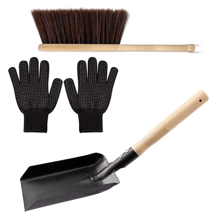 Haard Schep - As Schep - Haard Schoonmaken - Roestbestendig Metaal - 37cm Schep