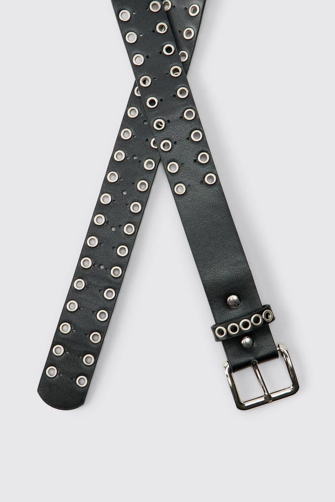 Pu Riem Met Studs | Black | Size Large/XL