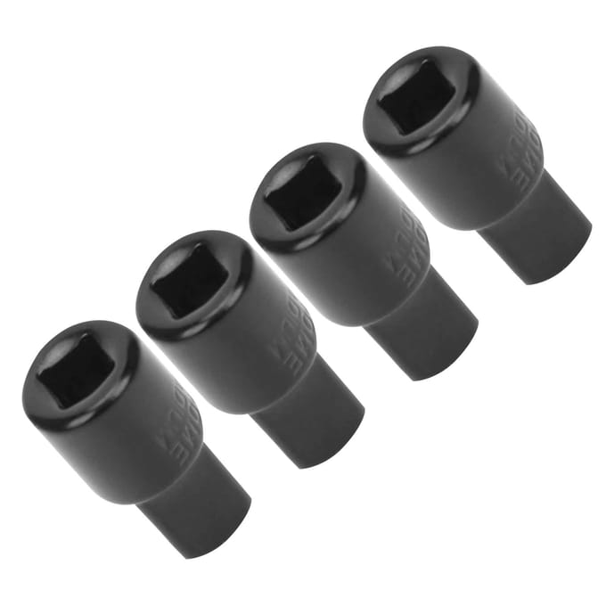 4 Stuks Socket Adapter Hoog Koolstofstaal Ratelsleutel Aandrijfdoos Conversie Gereedschap 14 naar 38 gray