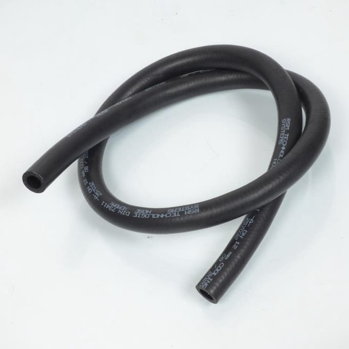 1m de Durite de refroidissement d'eau renforcée noire Ø12x19mm pour moto scooter quad