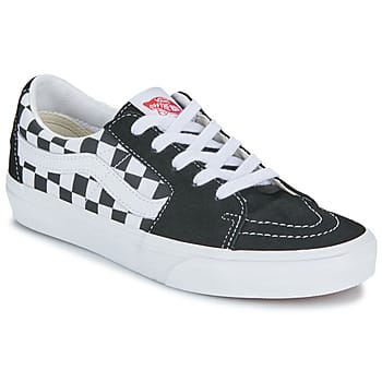 Lage herenschoen Sk8-low (canvas/suede) Zwart/dambord