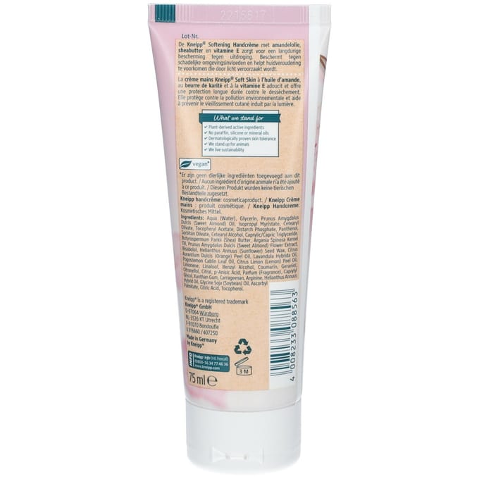 Kneipp Soft Skin - Handcrème - Amandelbloesem - Beschermt de handen tegen uitdrogen - 75 ml
