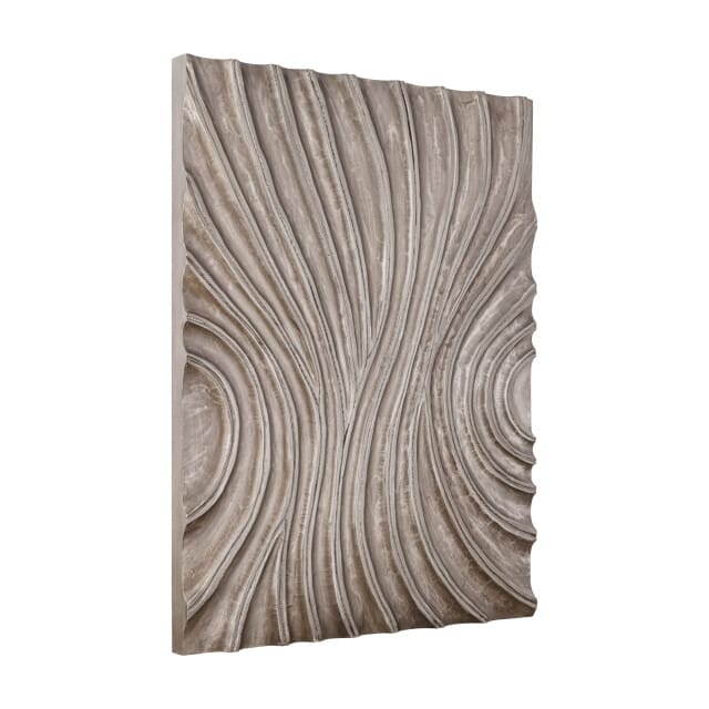 PTMD Wandpaneel Reddie - 90x7x120 cm - MDF - Bruin