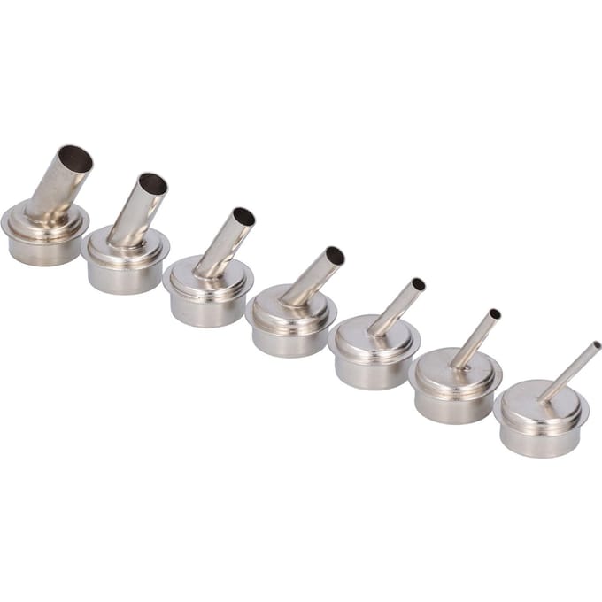 7 Stuks Heteluchtpistool Mondstuk Kit Schuin voor 861 Soldeer Desoldeerstation Accessoires gray