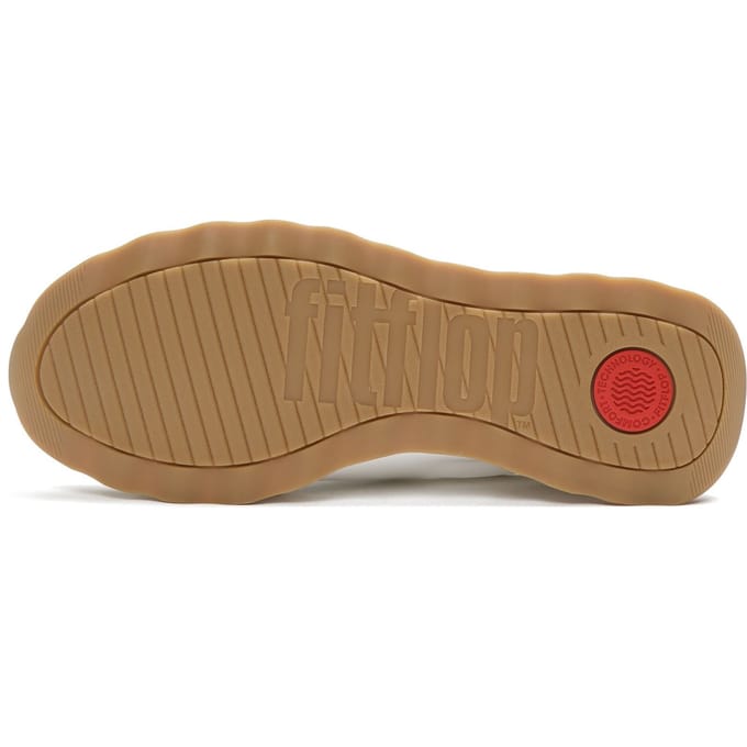 FitFlop Retro-Q FF Fabric/Suede Sneakers Dames Sneakers - Wit