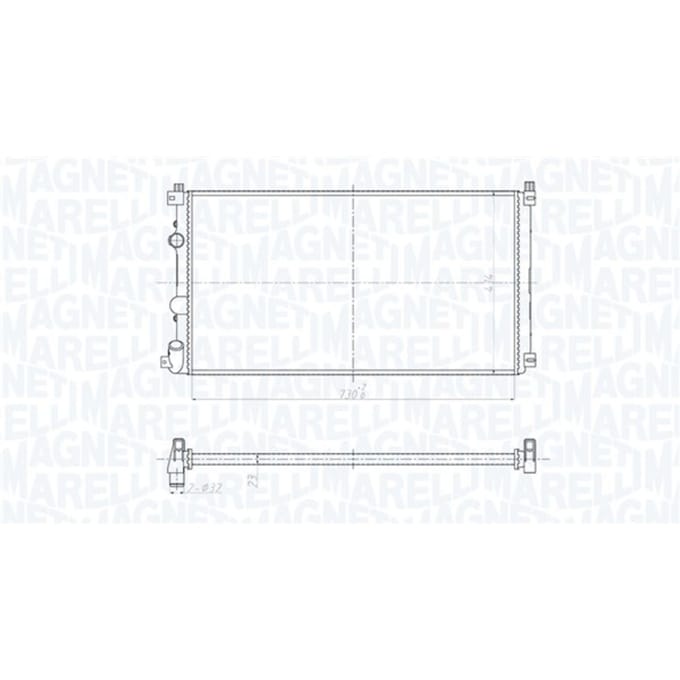 Radiator MAGNETI MARELLI 350213209500