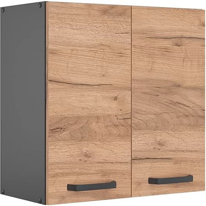 Keukenwandkast en Basiskast in Antraciet - 60 cm