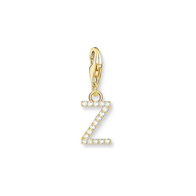 Thomas Sabo - 1989-414-14 - Charm - Dames - 925er Zilver geel verguld - Letter Z
