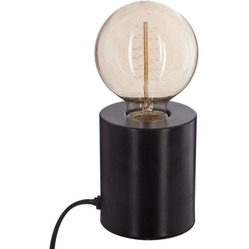 Atmosphera Tafellamp Saba - metaal - zwart - D9 x H10 cm - Leeslampje - Designlamp