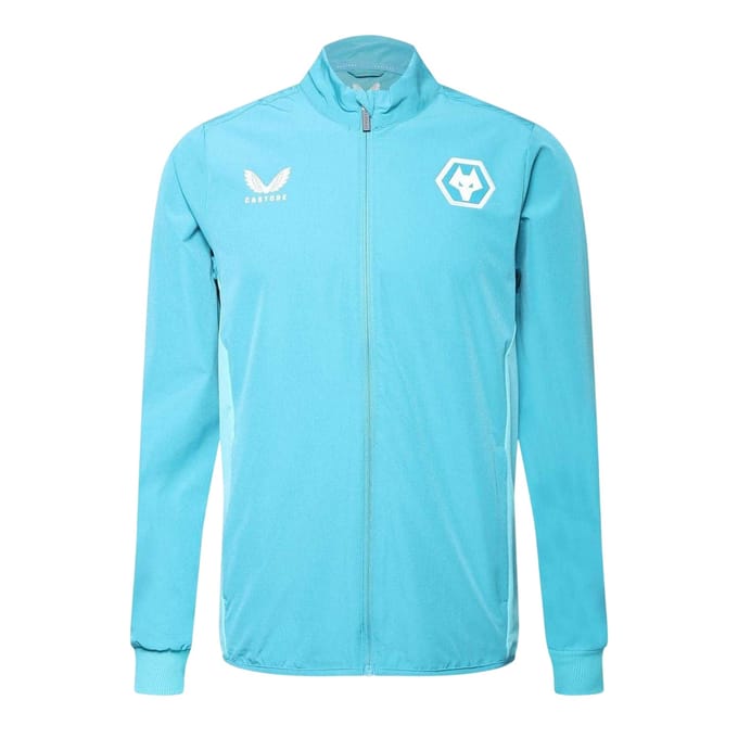 Castore Wolverhampton Wanderers FC-anorak voor heren (Pagode Blauw)
