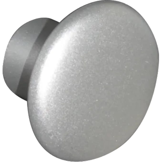 Bertomani Meubelknop - Pvc - Zilverkleurig - 32mm - Set Van 2