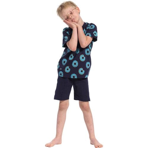 Jongens shortama donut Pastunette Blauw jongen 116