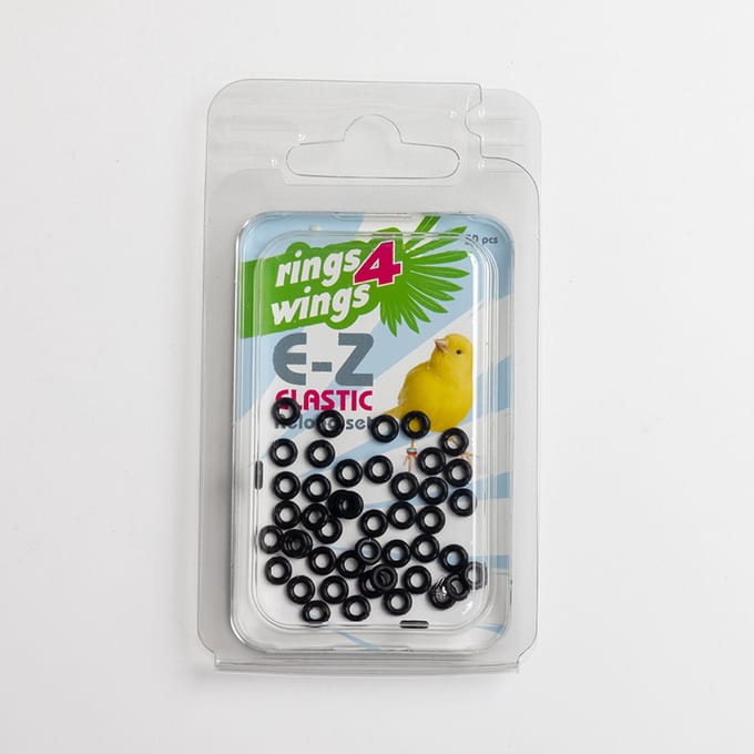 Plastic ringen geschikt voor E-Z ringpistool - Zwart - Vogelringen - Benodigdheden - Overig - Lori