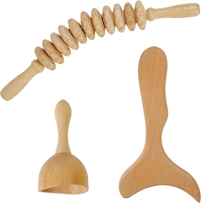 Hout Therapie Massage Tools - Anti Cellulitis Roller Stick - Lymfedrainage Apparaat - Massageapparaat Benen