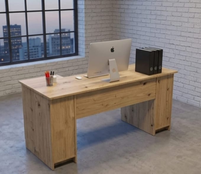 Hoekbureau L-vorm 124x77x48 cm Sonoma - 124x77x48 cm - Eiken - Medahomestore