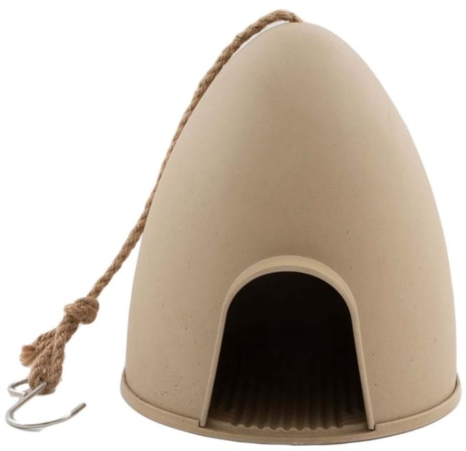 Point-Virgule - Voederhuisje tuinvogels - Hangend - Beige - 18.2x17x18.7cm