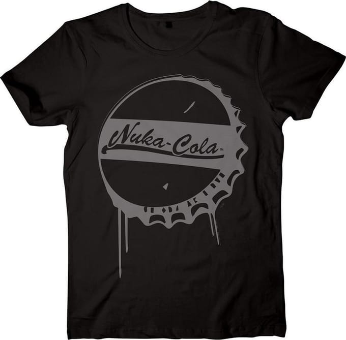 Fallout 4 - Nuka-Cola Bottle Cap Heren T-shirt - zwart - XL