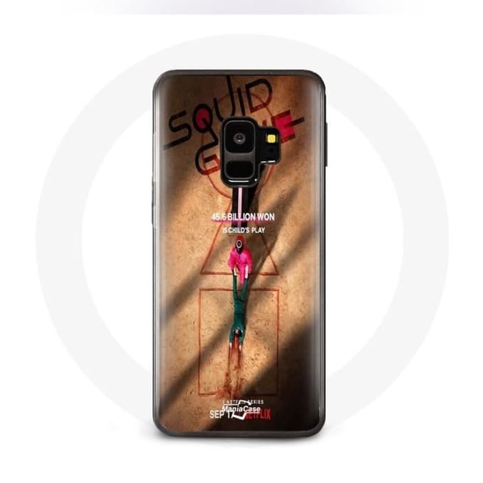 Coque pour Samsung S9 plus Squid Game Série affiche soldat