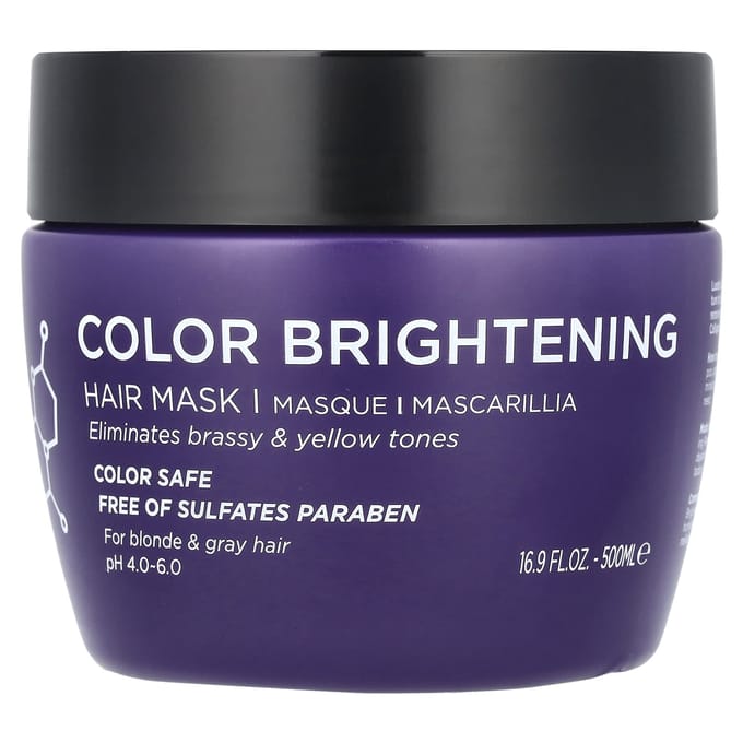 Luseta Beauty, Color Brightening Hair Mask, 16.9 fl oz (500 ml) blue