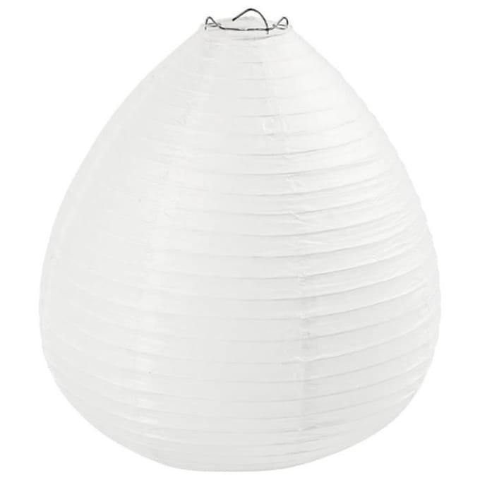Creativ Company Rice Papier Lamp Wit Drop 27cm