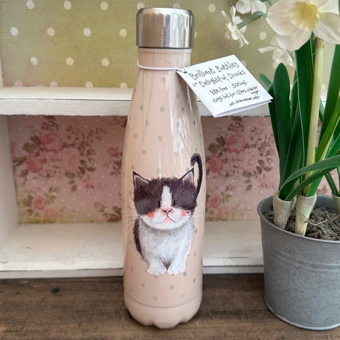 Alex Clark KITTEN WATER BOTTLE- Thermosfles Poesje