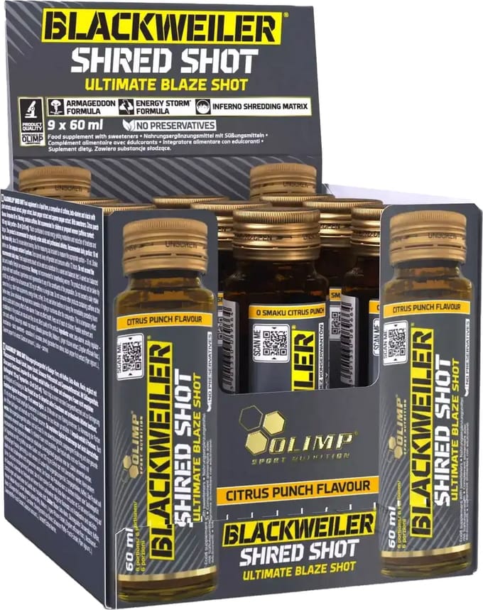 Blackweiler Shred Shot - 9 ampullen - Citrus Punch