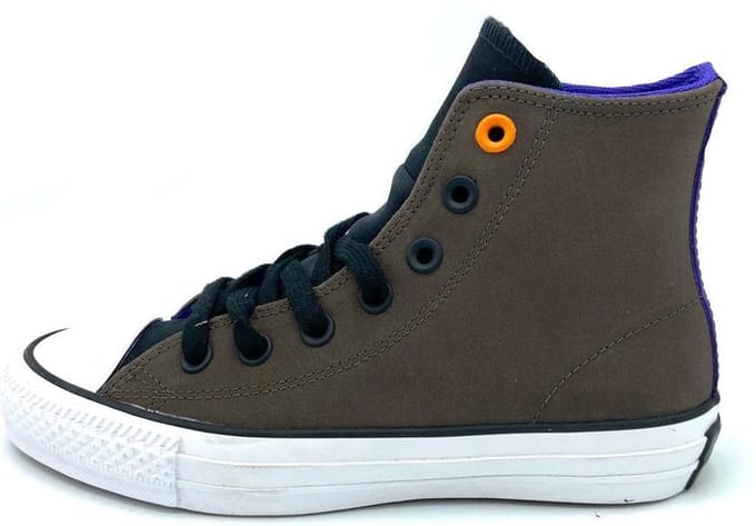 Converse All Star Ctas Pro Leather Hi - Sneakers - Unisex Dark Chocolate - Black - Grape