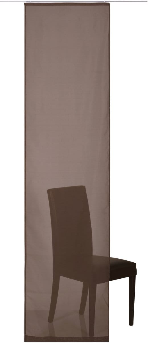 Elbersdrucke Schuifgordijn Feel Good Uni 245x60 cm bruin