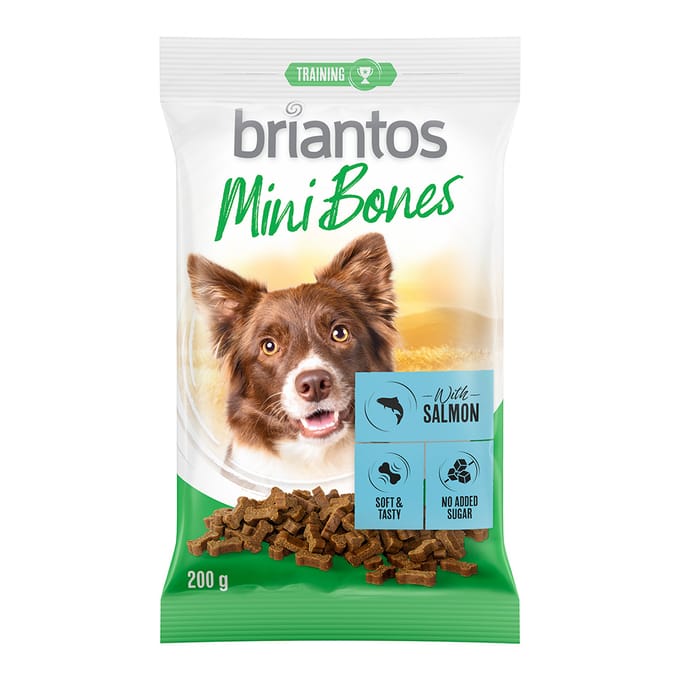 200g Briantos Mini Bones Met Zalm Hondensnacks
