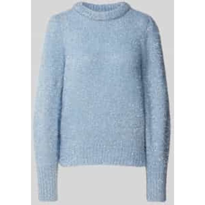 Regular fit gebreide pullover met effectgaren, model 'ANNI'