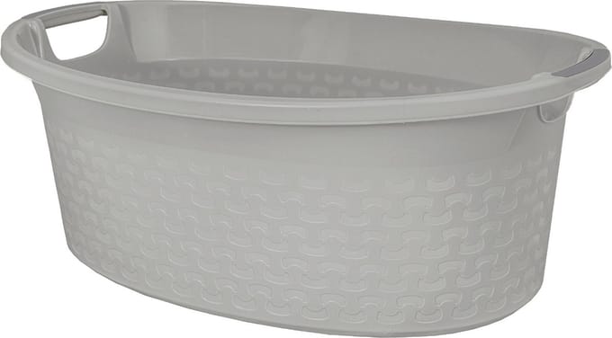 Branq - Wasmand - Badkuip met handgrepen - Cotton - 40L - Grijs