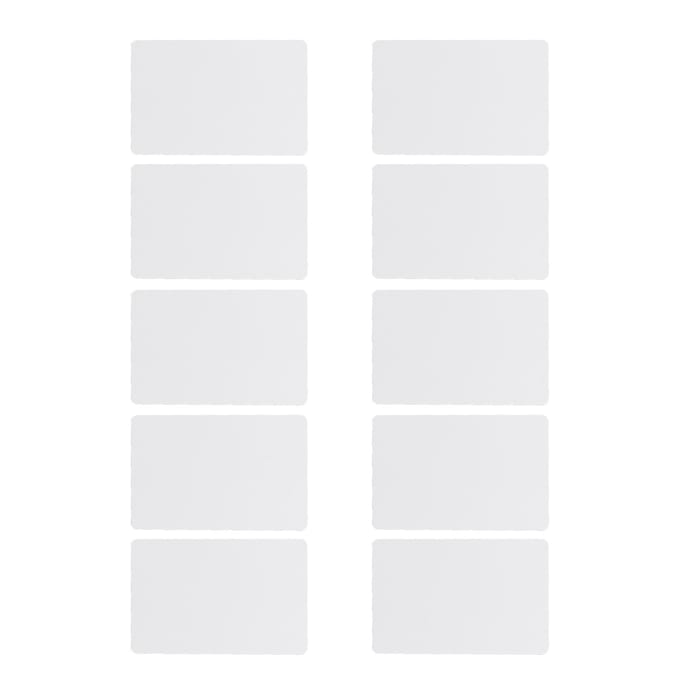 10 STUKS 125KHz Toegangskaart Contactloos RF Identificatie ID-kaart Compatibel met T5577 voor Hotel white