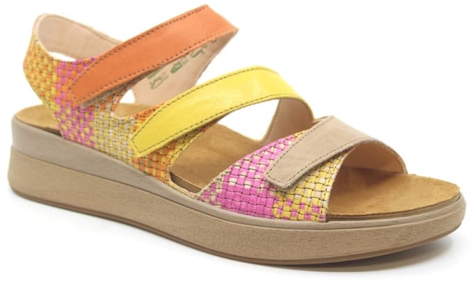 Think! Sandaal Meggie 3000585-9050 Geel Orange Combi