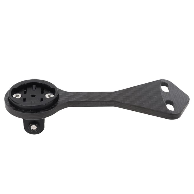 Support de potence avant en fibre de carbone pour ordinateur de vélo de guidon léger pour GARMIN black
