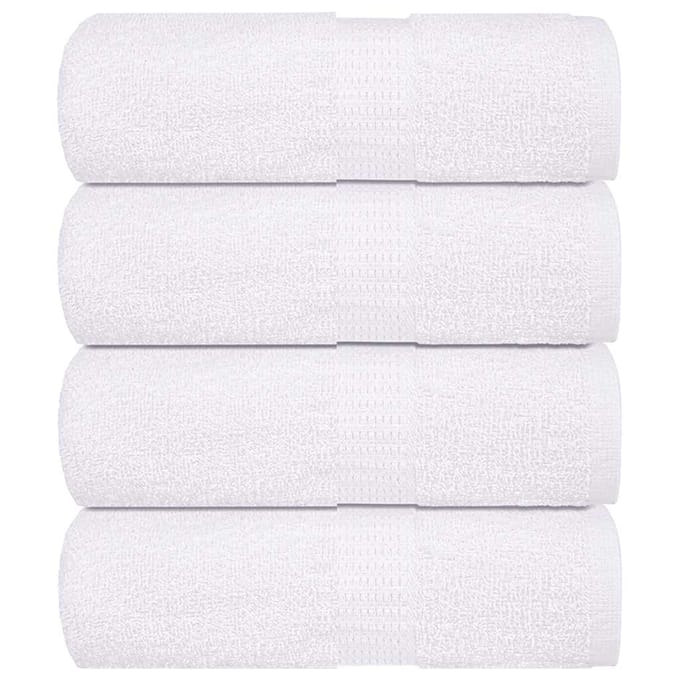 vidaXL - Washandjes - FROGN - 4 - st - 30x30 - cm - 360 - g/m² - wit