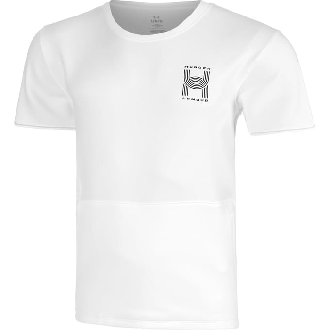 Under Armour Run Anywhere Hardloopshirt Heren-Wit,Groen