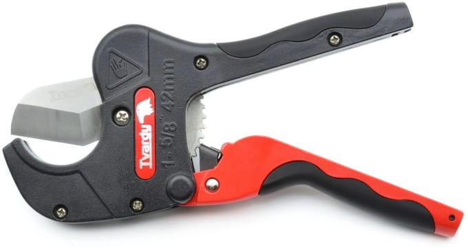 Tvardy Professionele pijpsnijder - roestvrijstalen mes - 3-42 mm - aluminium frame