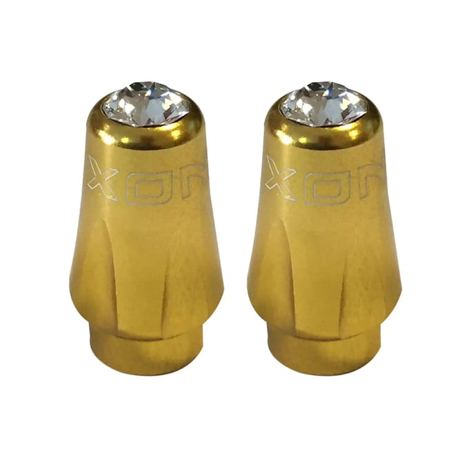 Bouchon van ventiel in 6061-aluminium met swarovski-kristal XON Presta (x2)