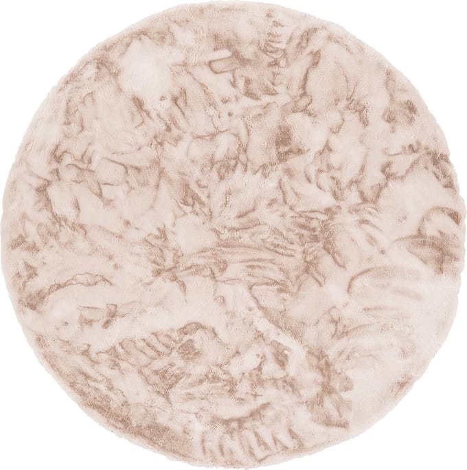 Pergamon Luxe Super Zachte Bont Vloerkleed Tapijt Plush Rond