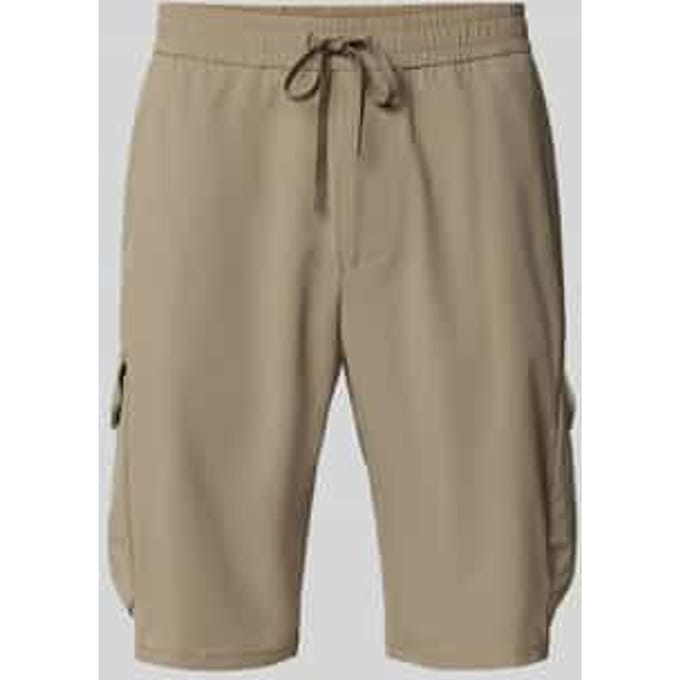 Tapered fit bermuda met cargozakken