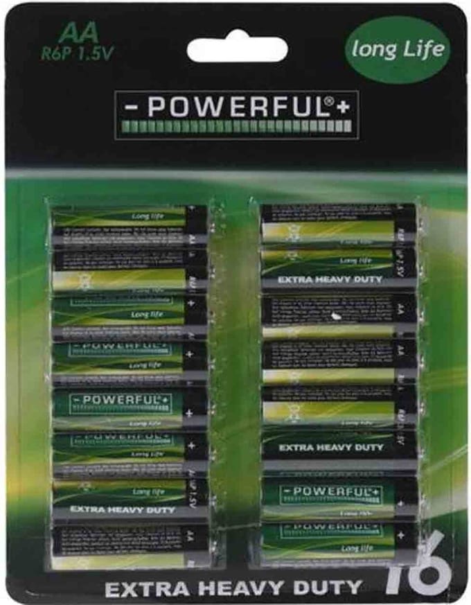 Nampook Batterijen AA 16 stuks Long Life