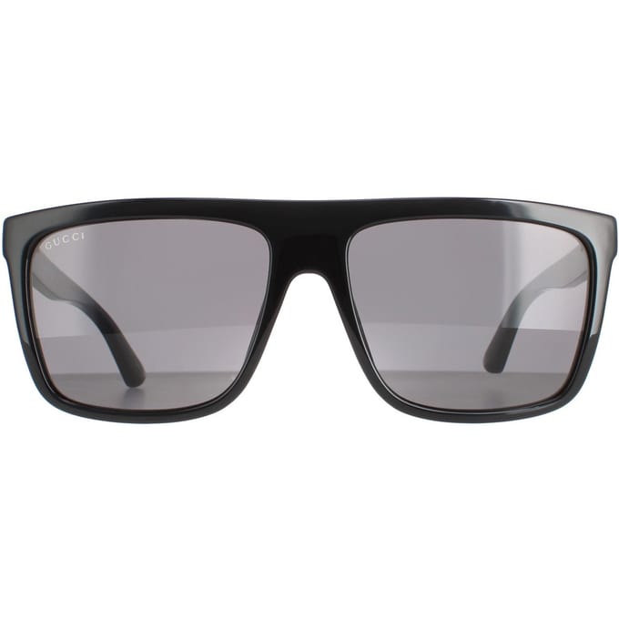 Gucci Vierkant Mannen Zwart Grijs GG0748S Zonnebril