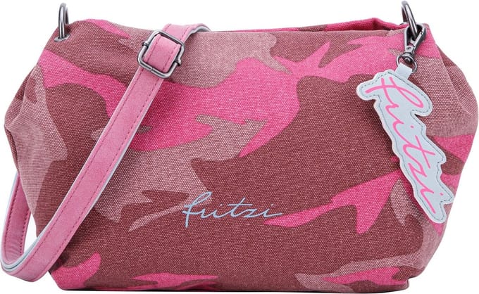 Fritzi aus Preußen Schoudertas Joshi03 Canvas Crossbody Bag Camo Pinky Roze